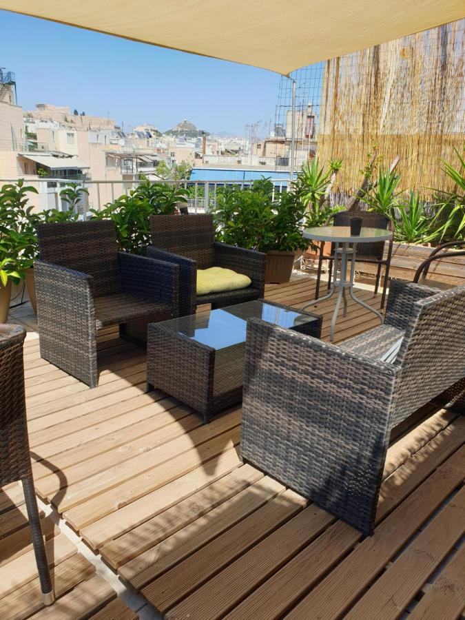 Renovated Studio With Roof Garden Access, 15 M Walk To Acropolis Apartment Atena Exterior foto